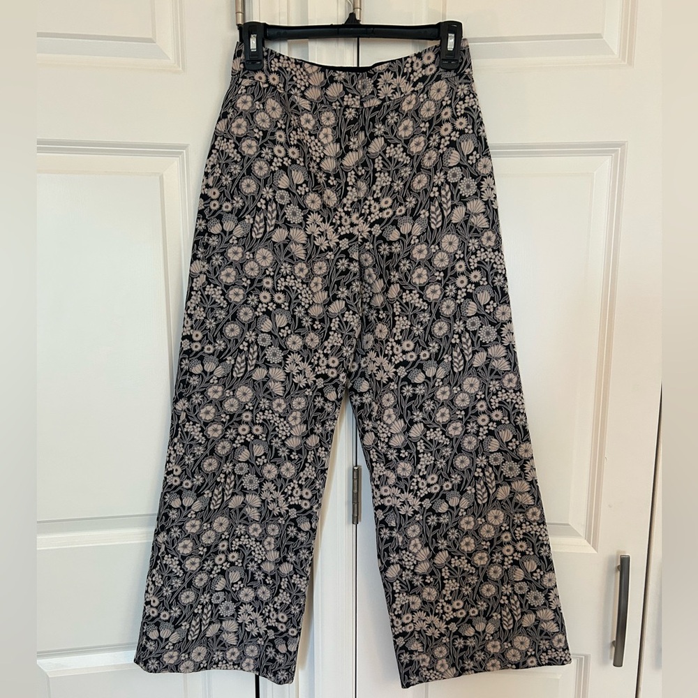 Rebecca Taylor Floral Patterned Wide-Leg Pants